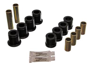 Energy Suspension - Energy Suspension 7.3102G Front Polyurethane Control Arm Bushing Set Black