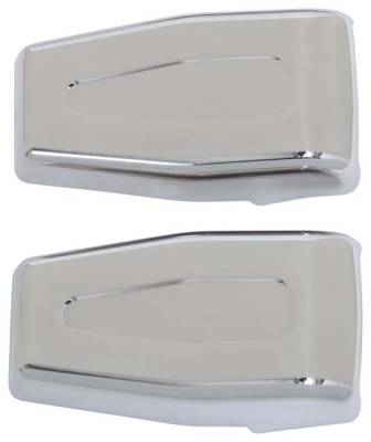 Kentrol - Kentrol 30018 Polished Liftgate Hinge Overlays Pair 07-18 for Jeep Wrangler JK
