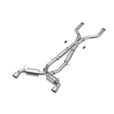 MBRP Exhaust - MBRP Exhaust S4406304 T304 3" Cat-Back Dual Rear Exit for 17-22 Infiniti Q60 3.0
