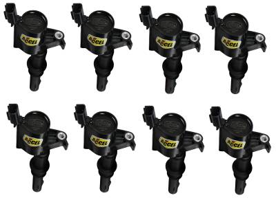 ACCEL - ACCEL 140033K-8 Ignition Coil Kit for 04-08 Ford 4.6/5.4/6.8L 3-Valve Black 8Pc