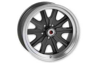 Legendary Wheels - Legendary Wheels LW90 17X8 5x4.5 7mm Charcoal/Machined LW90-70854B