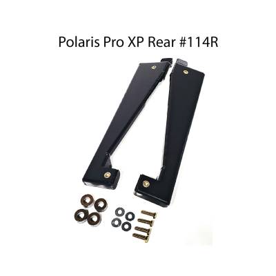Simpson Safety - Simpson Safety 114R Rear UTV Seat Mount Brackets Black for Polaris RZR XP