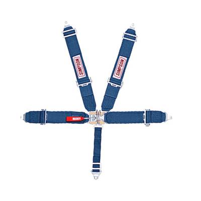 Simpson Safety - Simpson Safety 29061BL 62" Latch/Link 5-Point Safety Harness Blue