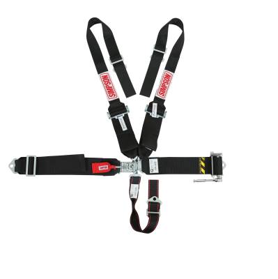 Simpson Safety - Simpson Safety SB51203 Ratchet Latch/Link 5-Point Safety Harness Black