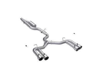 MBRP Exhaust - MBRP Exhaust S4620304 T304 3" Cat-Back Dual Split Quad Rear Valve for 22-26 S3