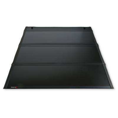 TrailFX - TrailFX TFX1707 Premium Hard Tri-Fold Tonneau Cover Lockable Black Aluminum