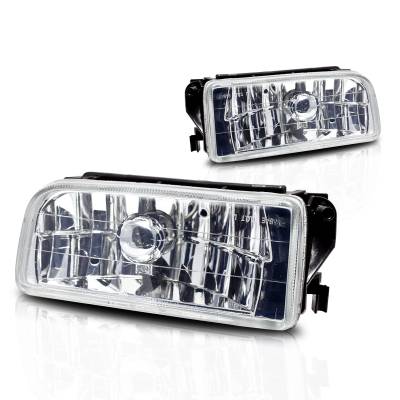 Winjet - Winjet CFWJ-0079-C Clear Fog Lights for 92-98 BMW 3 Series E36/M3