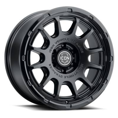 ICON Alloys - ICON ALLOYS RANCHO DBL BLACK 20 x 9/6 x 5.5/0mm/5" BS