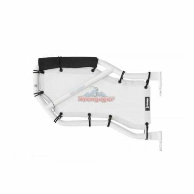 Steinjager - Steinjager Mesh Tube Door Covers Rear-White for Wrangler JL J0048375