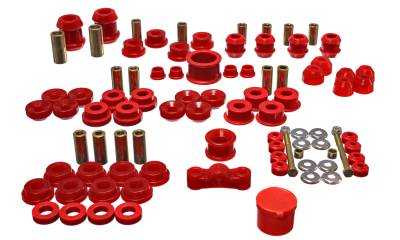 Energy Suspension - Energy Suspension 16.18105R Hyper-Flex Master Bushing Kit Red
