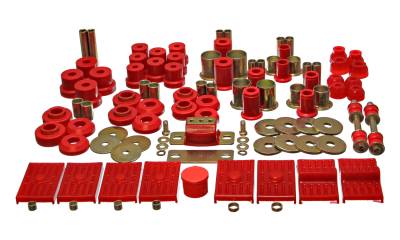 Energy Suspension - Energy Suspension 3.18117R Hyper-Flex Master Bushing Kit Red