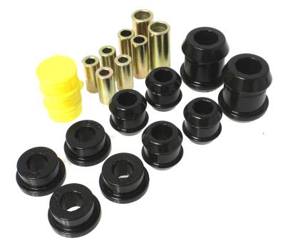 Energy Suspension - Energy Suspension 16.3105G Control Arm Bushing Set Front Polyurethane Black