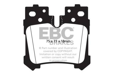 EBC Brakes - EBC Brakes DP31812C Redstuff Ceramic Low Dust Brake Pads