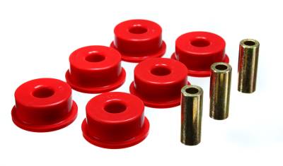Energy Suspension - Energy Suspension 3.1153R Rear Poly Differential Carrier Bushing Set Red