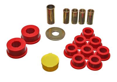 Energy Suspension - Energy Suspension 11.7102R Watts Link Bushing Set Rear Polyurethane Red