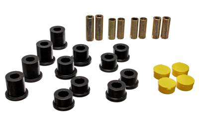 Energy Suspension - Energy Suspension 11.3105G Front Polyurethane Control Arm Bushing Set Black