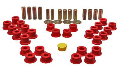 Energy Suspension - Energy Suspension 11.3106R Rear Polyurethane Control Arm Bushing Set Red