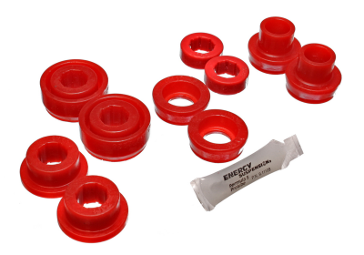 Energy Suspension - Energy Suspension 18.3101R Control Arm Bushing Set Front Polyurethane Red