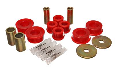 Energy Suspension - Energy Suspension 19.3101R Control Arm Bushing Set Front Polyurethane Red