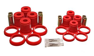 Energy Suspension - Energy Suspension 2.3104R Control Arm Bushing Set Polyurethane Red