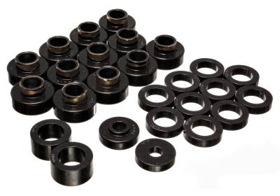 Energy Suspension - Energy Suspension 2.4104G Body Cab Mount Set Polyurethane Black