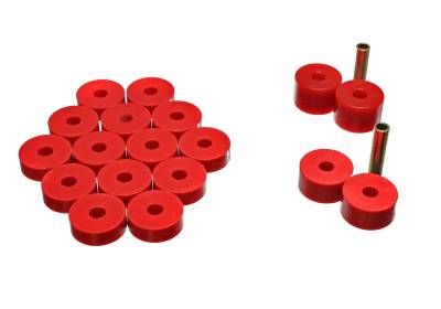Energy Suspension - Energy Suspension 2.4106R Body Cab Mount Set Polyurethane Red