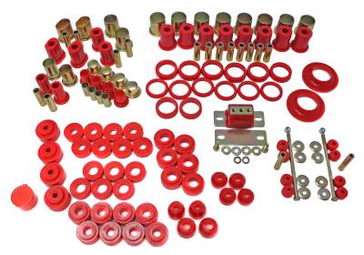 Energy Suspension - Energy Suspension 3.18113R Hyper-Flex Master Bushing Kit Red