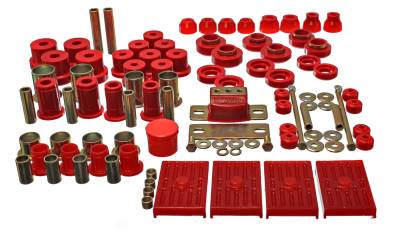 Energy Suspension - Energy Suspension 3.18118R Hyper-Flex Master Bushing Kit Red