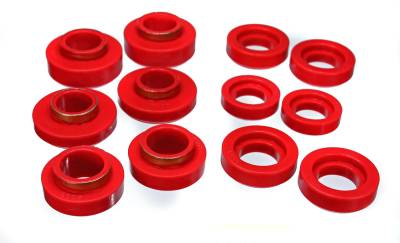 Energy Suspension - Energy Suspension 3.4101R Polyurethane Body Mount Set for GM