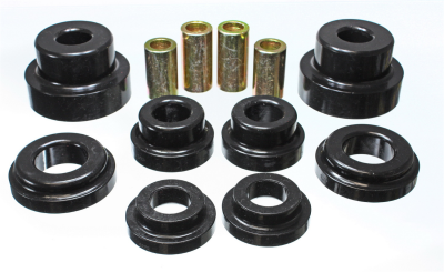 Energy Suspension - Energy Suspension 3.4169G Sub-Frame Bushing Set Rear Polyurethane Black
