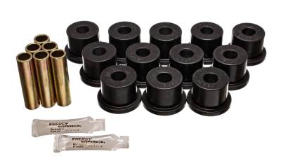 Energy Suspension - Energy Suspension 3.2120G Leaf Spring Bushing Set Polyurethane Black