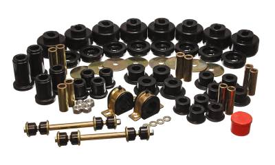 Energy Suspension - Energy Suspension 3.18128G Hyper-Flex Bushing Kit Black for Chevy/GMC 4WD