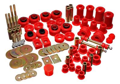 Energy Suspension - Energy Suspension 4.18123R Polyurethane Master Bushing Kit for Ford