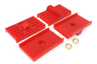 Energy Suspension - Energy Suspension 3.6111R Leaf Spring Pad Rear Polyurethane Red