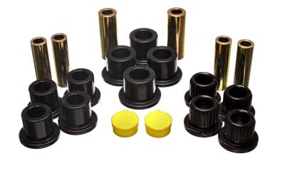 Energy Suspension - Energy Suspension 4.2149G Polyurethane Leaf Spring Bushing Set Black
