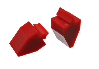 Energy Suspension - Energy Suspension 3.9101R Red Front Polyurethane Control Arm Bump Stop Set