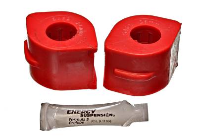 Energy Suspension - Energy Suspension 3.5196R Sway Bar Bushing Set Front Polyurethane Red
