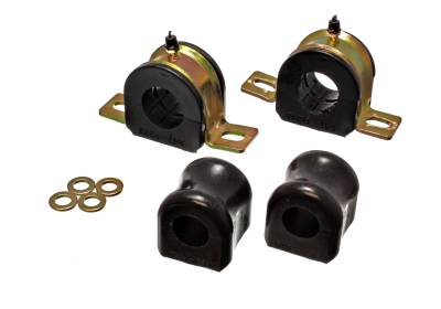 Energy Suspension - Energy Suspension 3.5186G Front Sway Bar Bushing Set Polyurethane Black