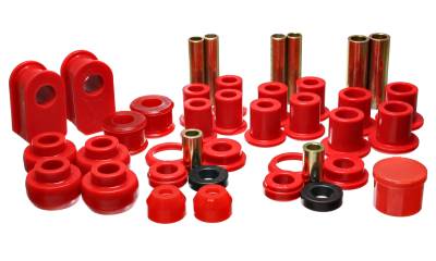 Energy Suspension - Energy Suspension 4.18116R Hyper-Flex Master Bushing Kit Red