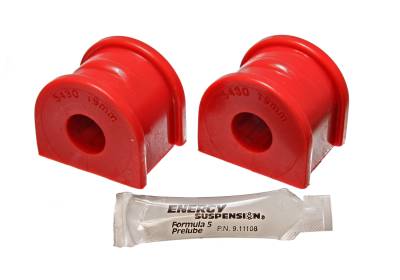 Energy Suspension - Energy Suspension 3.5197R Sway Bar Bushing Set Rear Polyurethane Red
