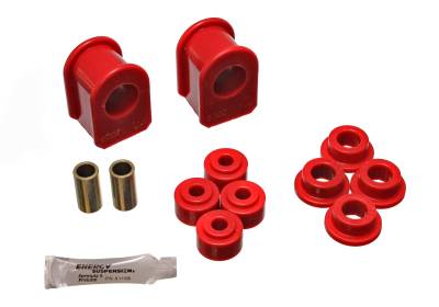 Energy Suspension - Energy Suspension 4.5103R Front/Rear Sway Bar Bushing Set Polyurethane Red