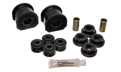 Energy Suspension - Energy Suspension 4.5116G Sway Bar Bushing Set Front/Rear Polyurethane Black