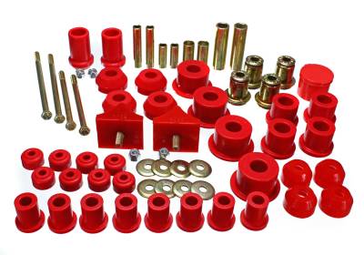 Energy Suspension - Energy Suspension 5.18105R Hyper-Flex Master Bushing Kit Red