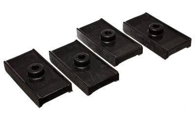 Energy Suspension - Energy Suspension 5.6106G Leaf Spring Pad Rear Polyurethane Black