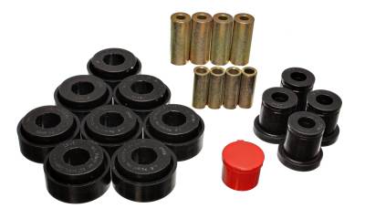 Energy Suspension - Energy Suspension 5.3140G Front Polyurethane Control Arm Bushing Set Black