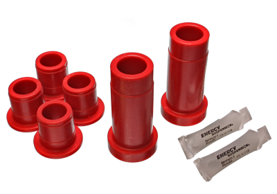 Energy Suspension - Energy Suspension 8.3103R Control Arm Bushing Set Front Polyurethane Red
