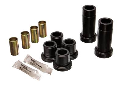 Energy Suspension - Energy Suspension 8.3106G Front Control Arm Bushing Set Polyurethane Black