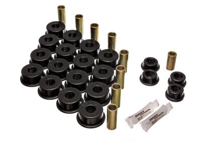 Energy Suspension - Energy Suspension 8.3109G Control Arm Bushing Set Rear Polyurethane Black