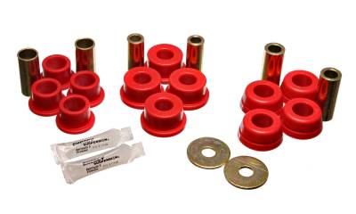 Energy Suspension - Energy Suspension 8.3111R Control Arm Bushing Set Rear Polyurethane Red
