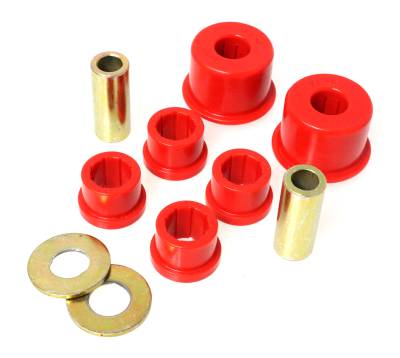 Energy Suspension - Energy Suspension 7.3112R Control Arm Bushing Set Front Polyurethane Red